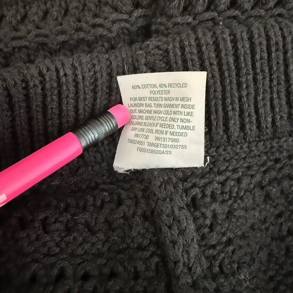 Wild Fable Black Shorts Crochet style -cp - Picture 7 of 7